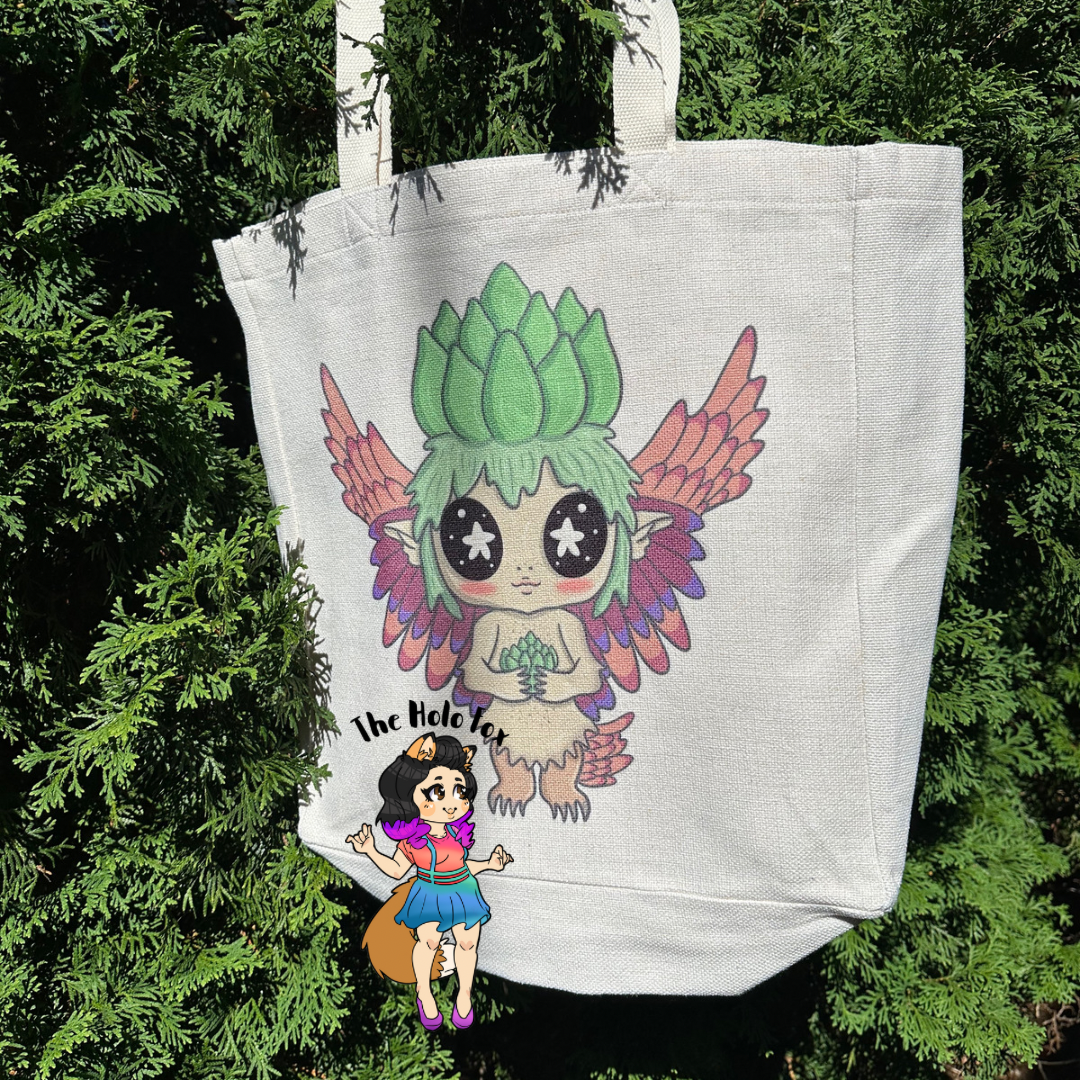 Mythological tote bags