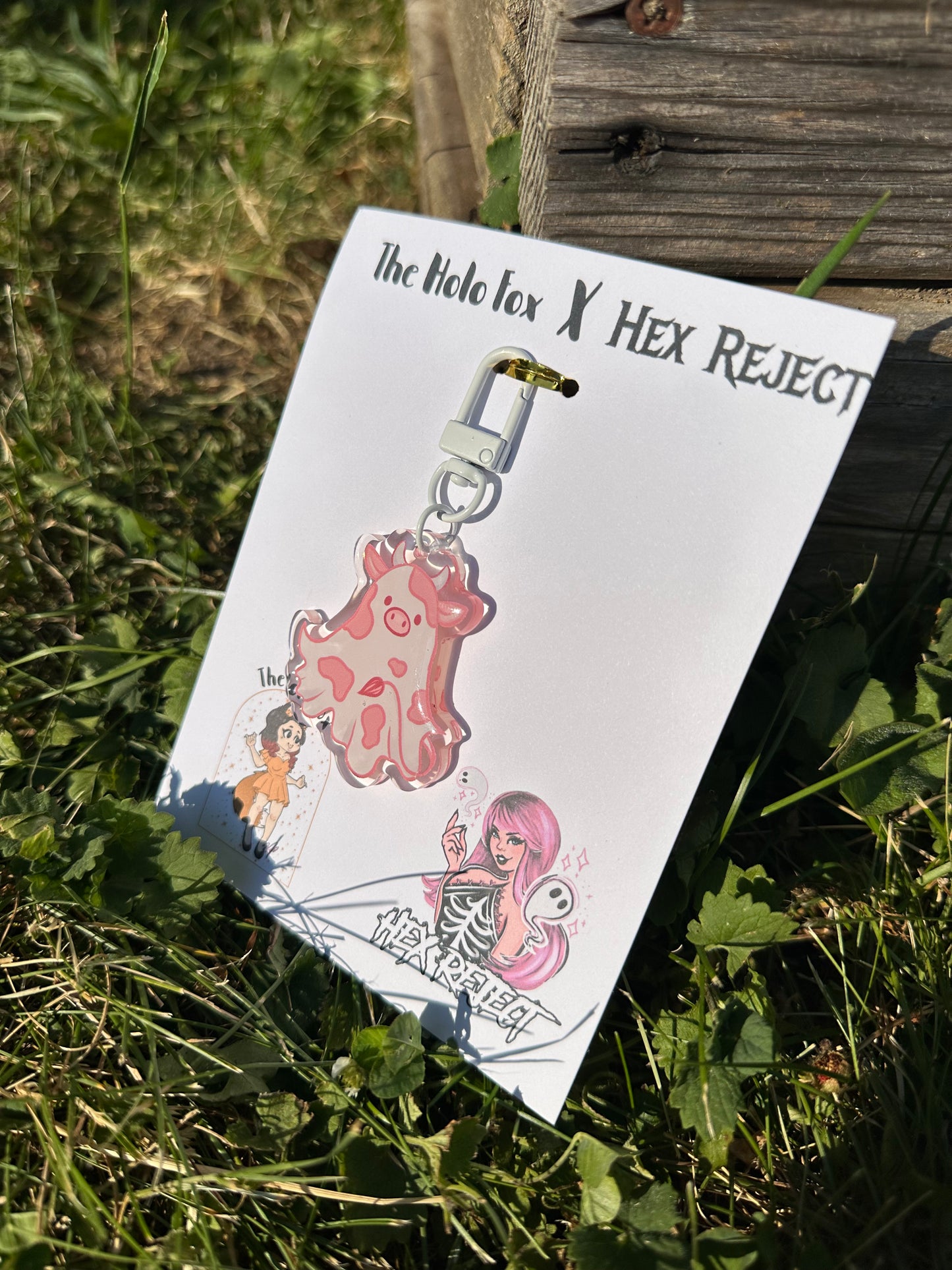 Boocow hex reject x the holo fox keychains