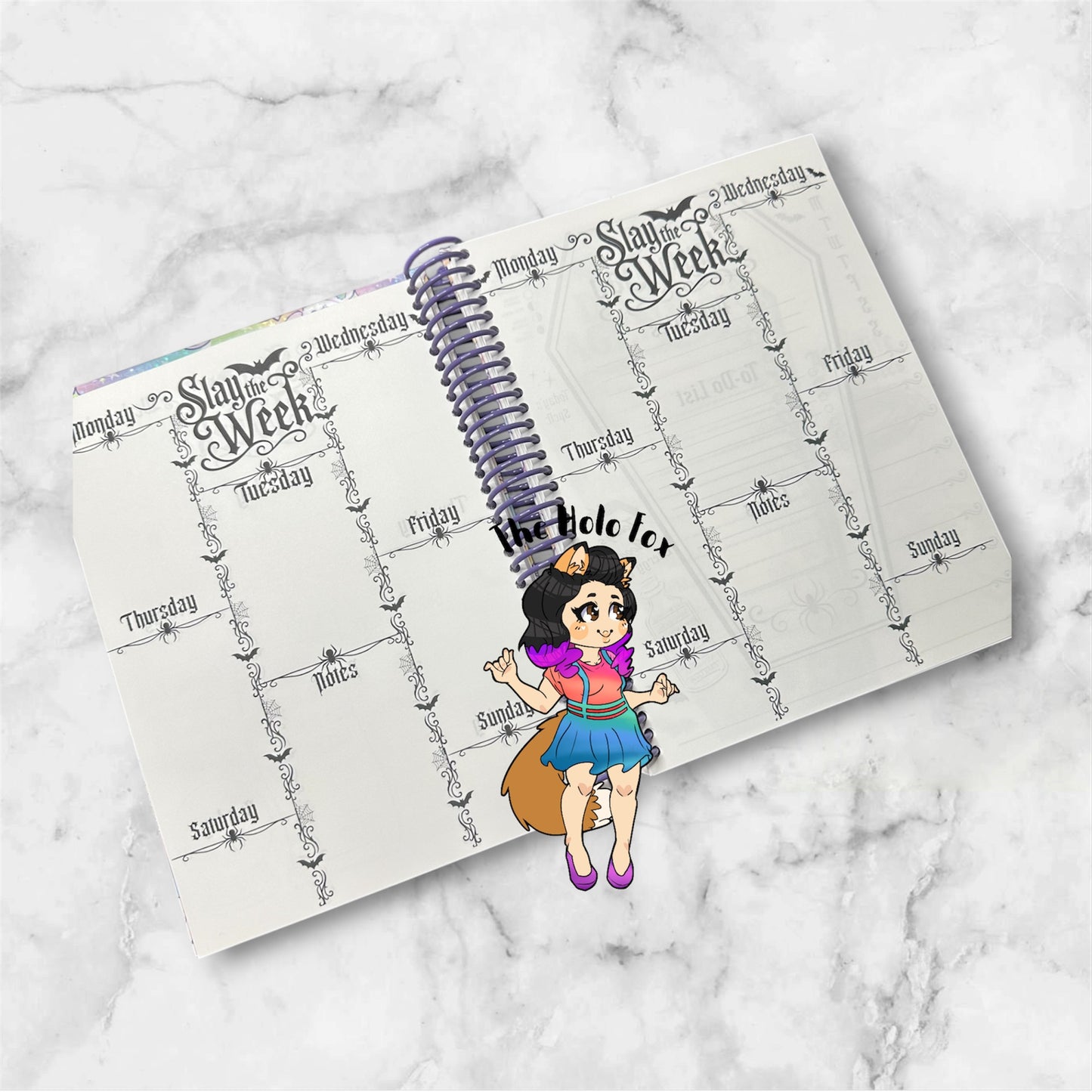 Spooky bat yearly planner