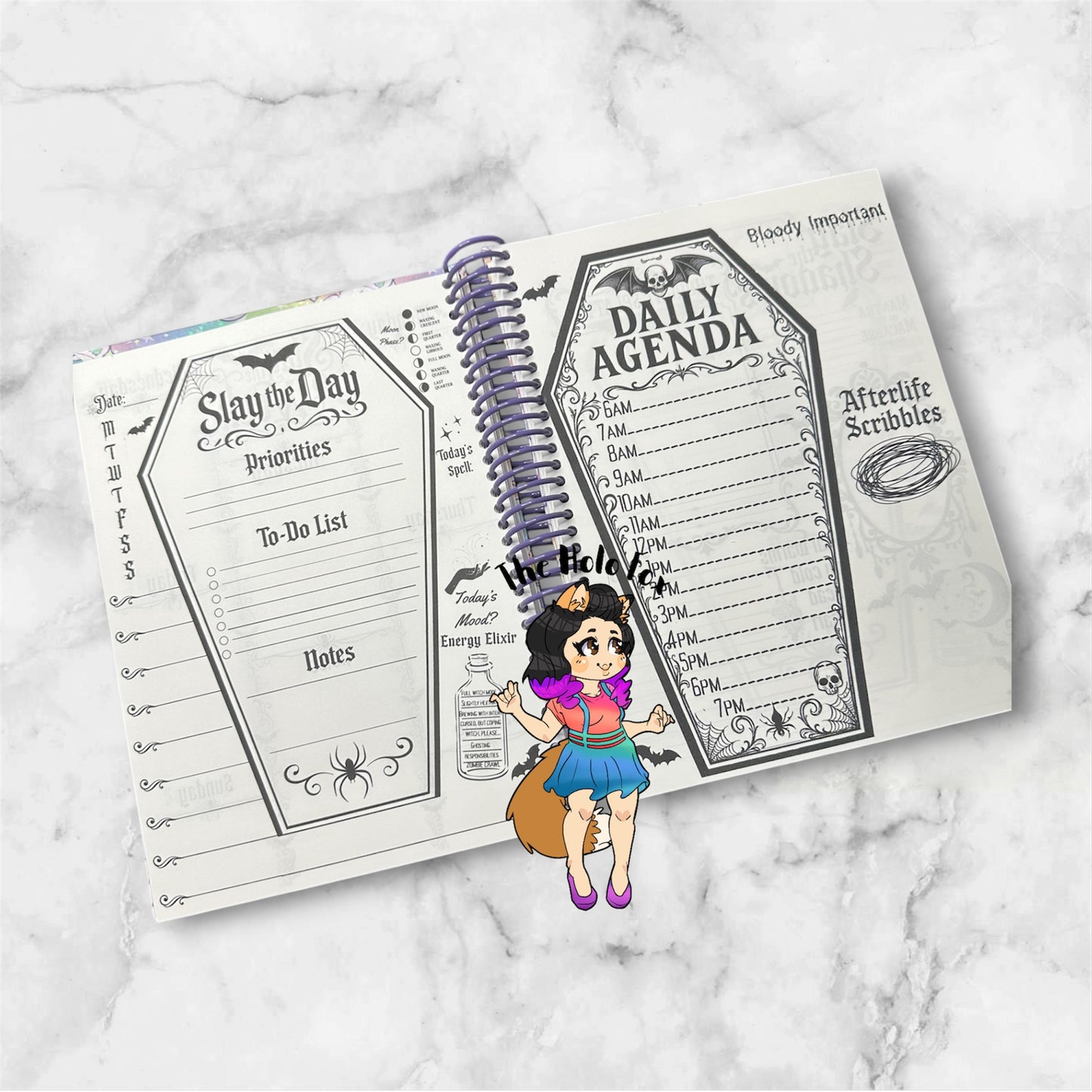 Spooky bat yearly planner