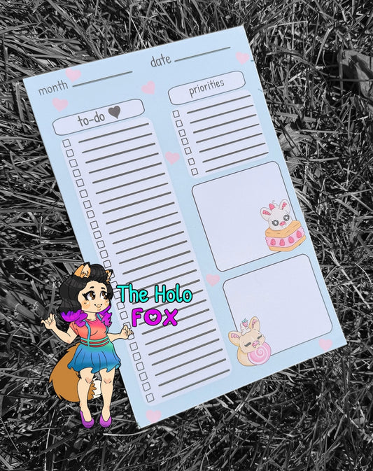 Batty to-do note pad