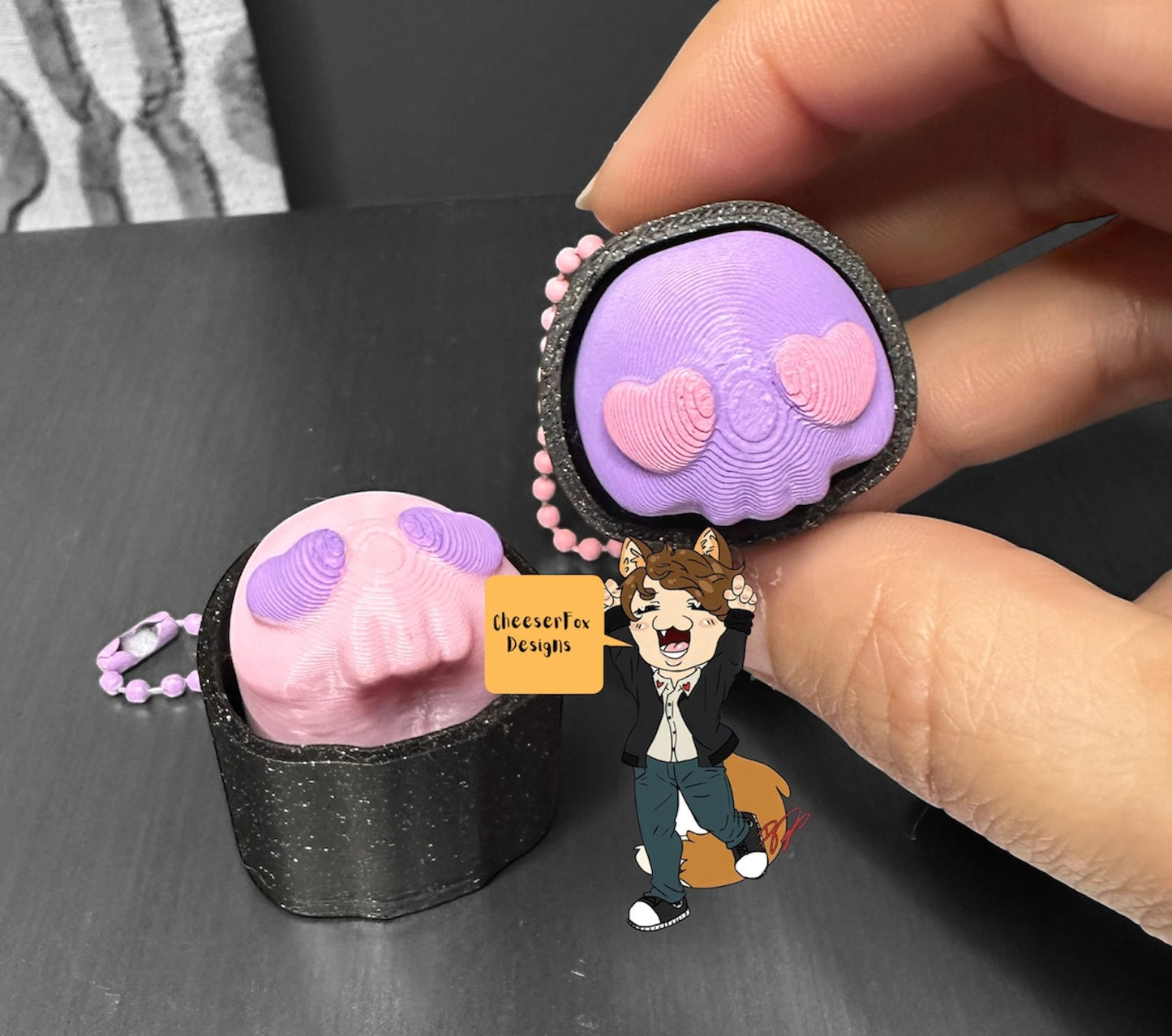 CheeserFox designs skull clicker