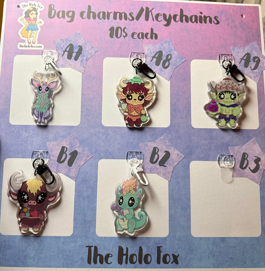 Mythological keychains