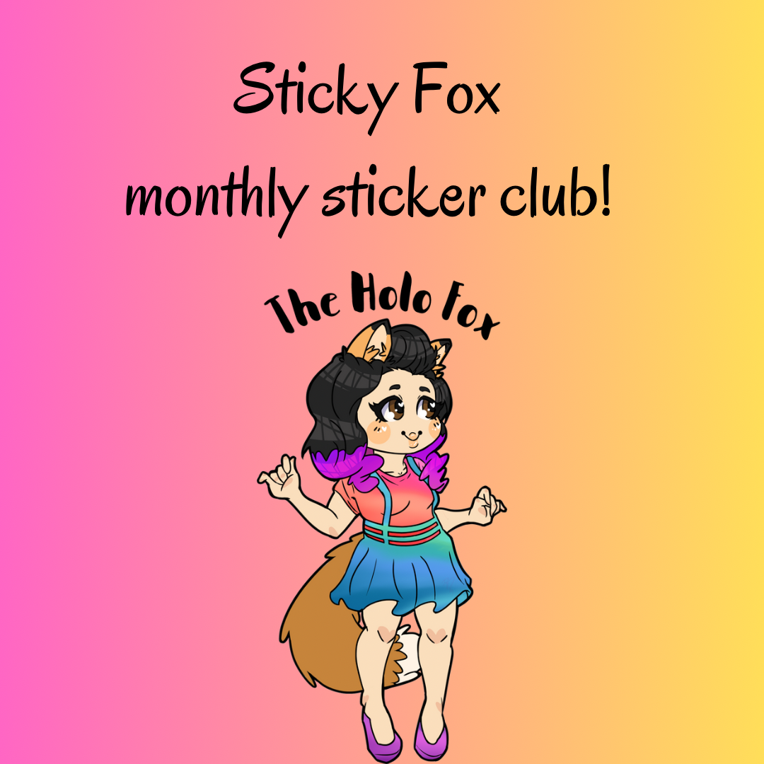 Sticky Fox monthly Sticker club