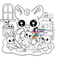 Cozy wings batty adventures to color, coloring book (physical item)