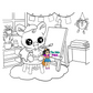 Cozy wings batty adventures to color coloring book digital download 40 pictures to color