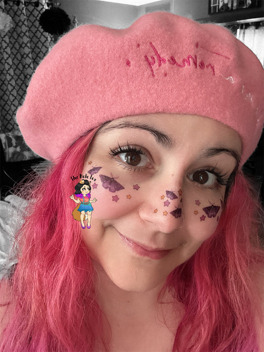 Temporary freckle tattoos