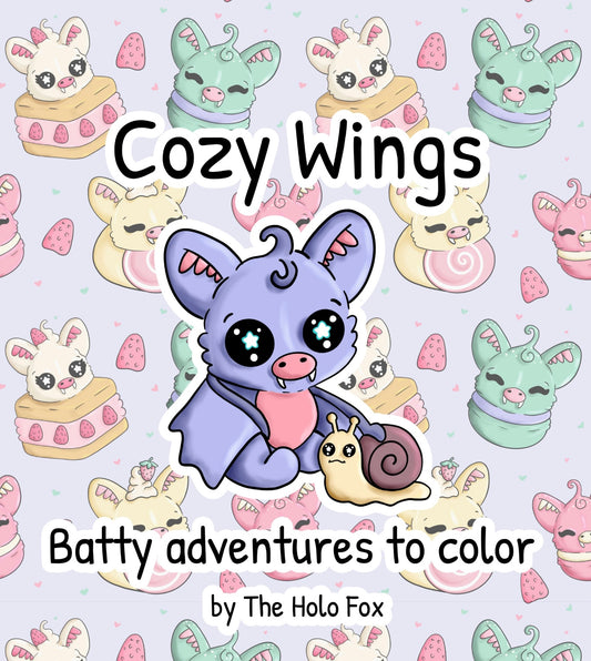 Cozy wings batty adventures to color, coloring book (physical item)