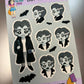 Monster sticker sheets