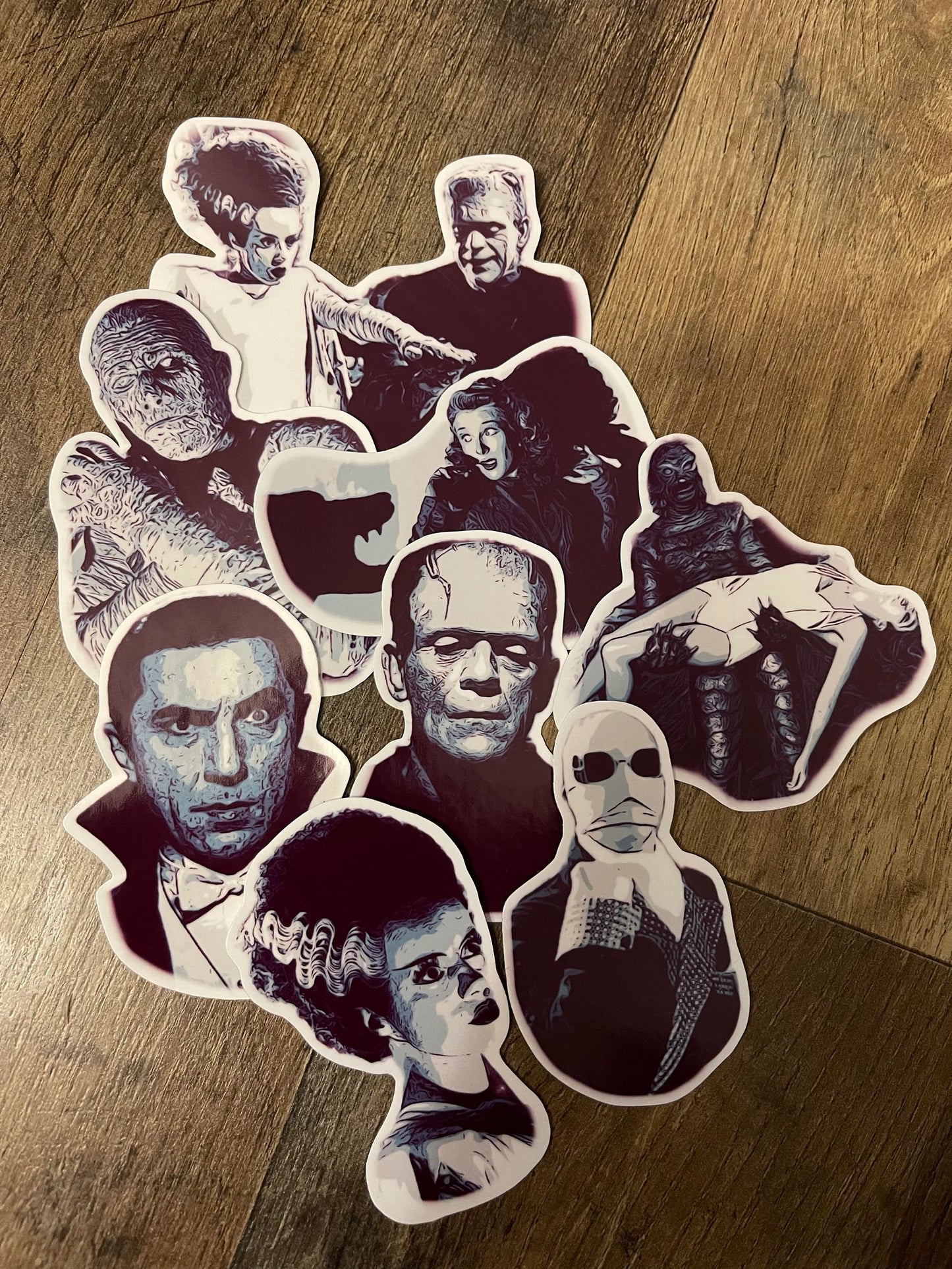 Classic monsters sticker pack 2 made to order